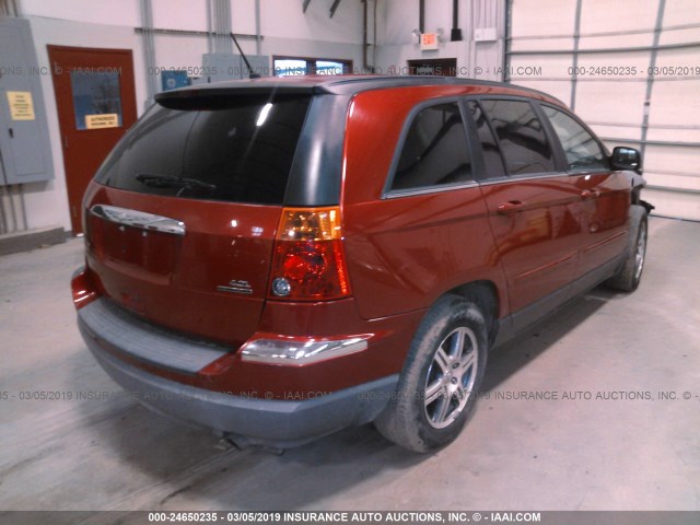 2A8GF68XX7R141619 - 2007 CHRYSLER PACIFICA TOURING RED photo 4