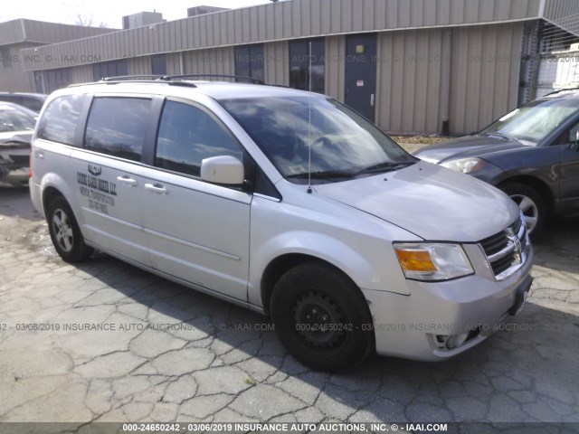 2D4RN5D16AR314514 - 2010 DODGE GRAND CARAVAN SXT SILVER photo 1