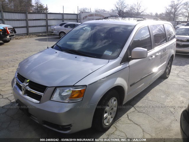 2D4RN5D16AR314514 - 2010 DODGE GRAND CARAVAN SXT SILVER photo 2