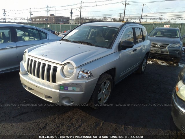 1J4FF47B39D217940 - 2009 JEEP COMPASS SPORT SILVER photo 2