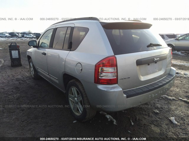 1J4FF47B39D217940 - 2009 JEEP COMPASS SPORT SILVER photo 3