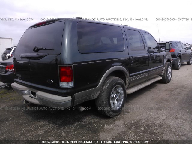 1FMNU42S6YEA46197 - 2000 FORD EXCURSION LIMITED GREEN photo 4