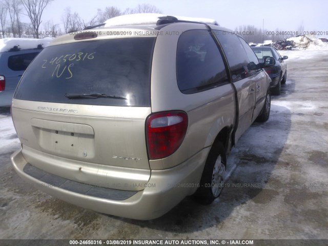 2B8GP44341R222484 - 2001 DODGE GRAND CARAVAN SPORT GOLD photo 4