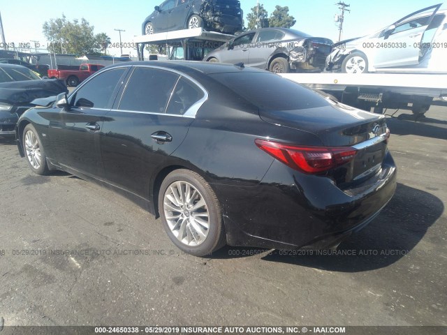 JN1EV7AP2JM366695 - 2018 INFINITI Q50 LUXE/SPORT BLACK photo 3