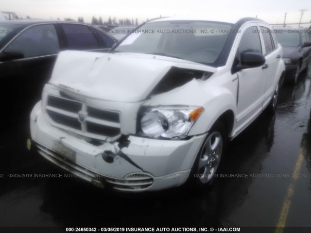 1B3HB28B27D511521 - 2007 DODGE CALIBER WHITE photo 2