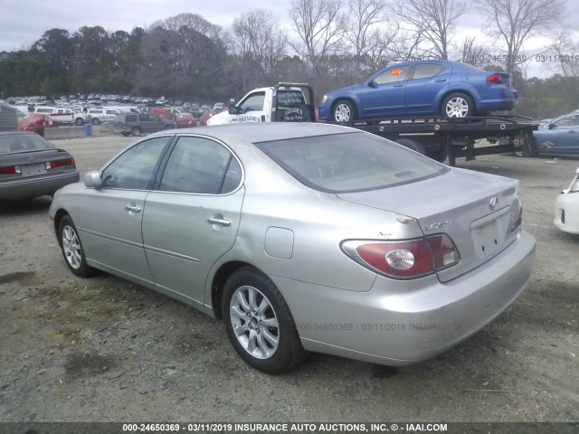 JTHBF30GX25033002 - 2002 LEXUS ES 300 SILVER photo 3