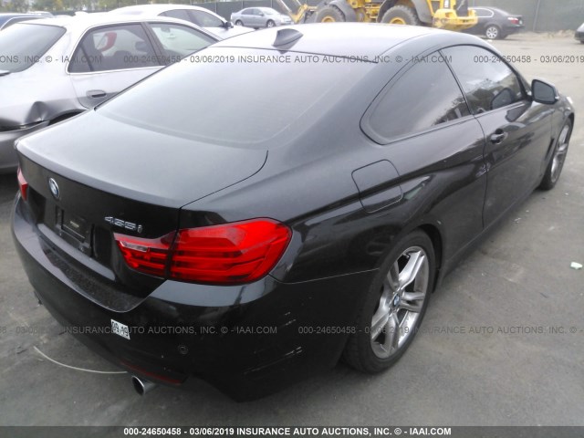 WBA3R1C56FK193328 - 2015 BMW 435 I BLACK photo 4