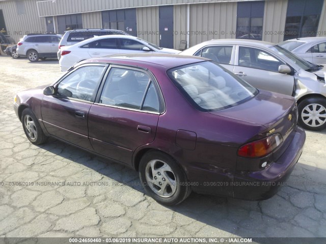 2T1BR18E6WC058942 - 1998 TOYOTA COROLLA VE/CE/LE 勃艮第红 照片 3