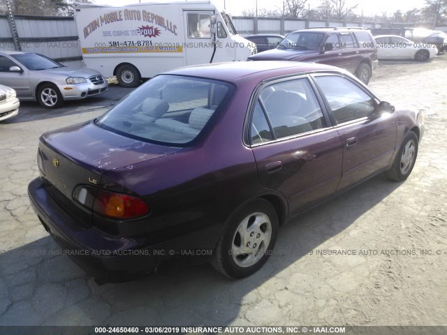 2T1BR18E6WC058942 - 1998 TOYOTA COROLLA VE/CE/LE 勃艮第红 照片 4