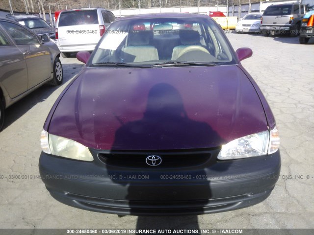 2T1BR18E6WC058942 - 1998 TOYOTA COROLLA VE/CE/LE 勃艮第红 照片 6