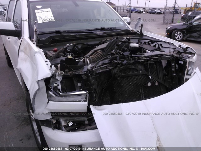 3GCUKRECXJG273432 - 2018 CHEVROLET SILVERADO K1500 LT WHITE photo 6