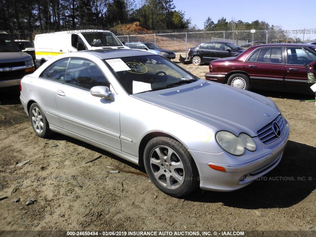 WDBTJ65J94F103255 - 2004 MERCEDES-BENZ CLK 320C SILVER photo 1