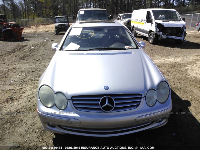 WDBTJ65J94F103255 - 2004 MERCEDES-BENZ CLK 320C SILVER photo 6