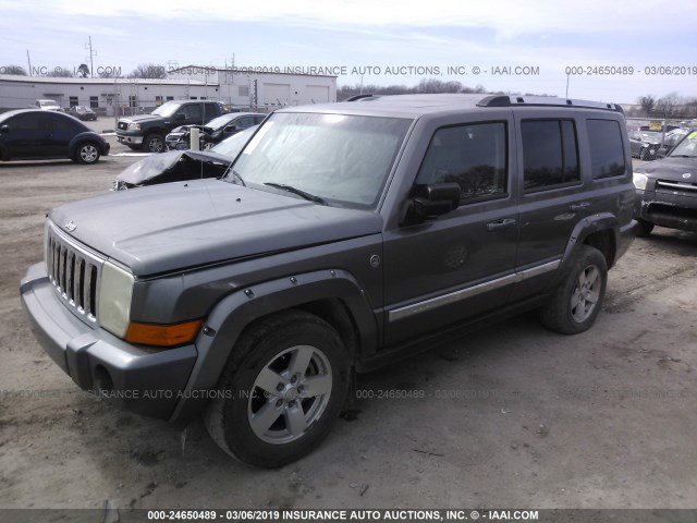 1J8HG58P17C591616 - 2007 JEEP COMMANDER LIMITED GRAY photo 2