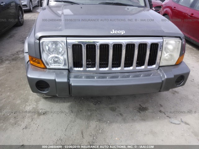 1J8HG58P17C591616 - 2007 JEEP COMMANDER LIMITED GRAY photo 6