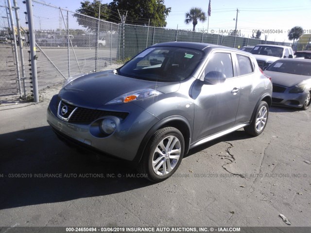 JN8AF5MR7CT115422 - 2012 NISSAN JUKE S/SV/SL GRAY photo 2