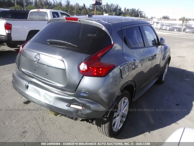 JN8AF5MR7CT115422 - 2012 NISSAN JUKE S/SV/SL GRAY photo 4