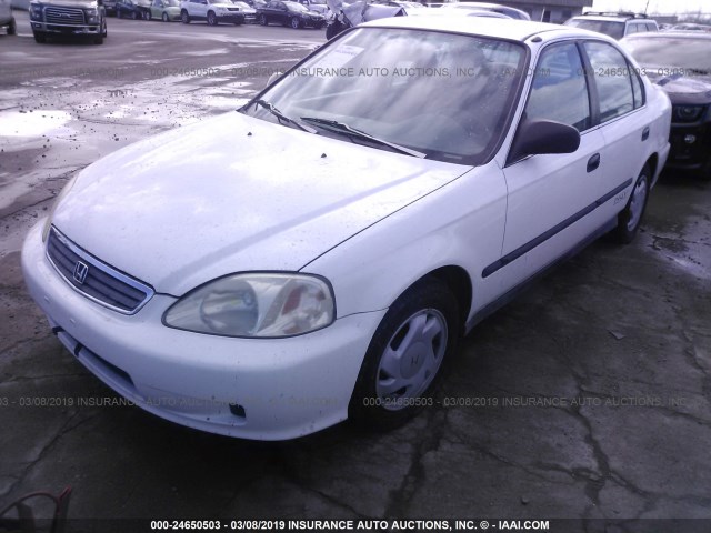 1HGEN1646XL000165 - 1999 HONDA CIVIC GX WHITE photo 2