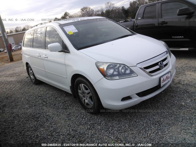 5FNRL38706B461274 - 2006 HONDA ODYSSEY EXL WHITE photo 1