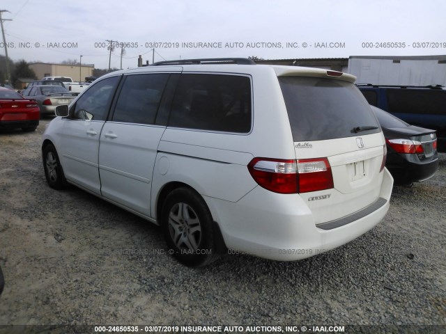 5FNRL38706B461274 - 2006 HONDA ODYSSEY EXL WHITE photo 3