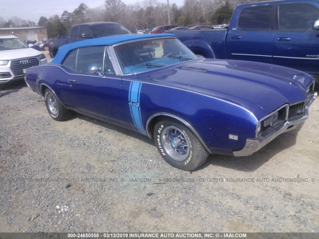 336678Z103625 - 1968 OLDSMOBILE 2 DOOR COUPE  Dark Blue photo 1