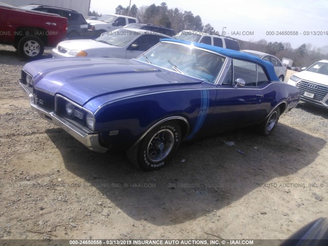 336678Z103625 - 1968 OLDSMOBILE 2 DOOR COUPE  Dark Blue photo 2