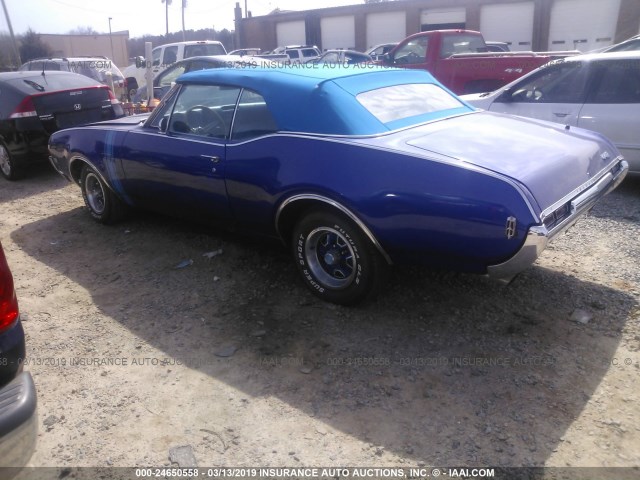 336678Z103625 - 1968 OLDSMOBILE 2 DOOR COUPE  Dark Blue photo 3