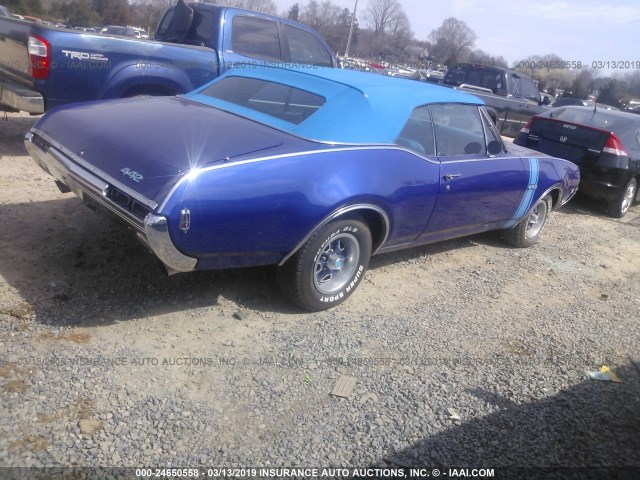 336678Z103625 - 1968 OLDSMOBILE 2 DOOR COUPE  Dark Blue photo 4