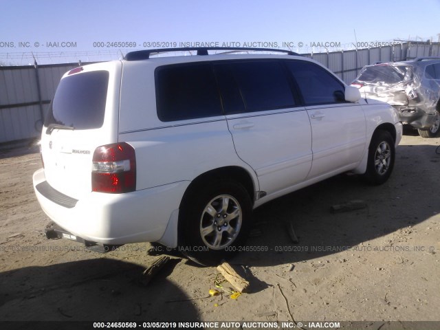 JTEDP21A550057216 - 2005 TOYOTA HIGHLANDER LIMITED WHITE photo 4