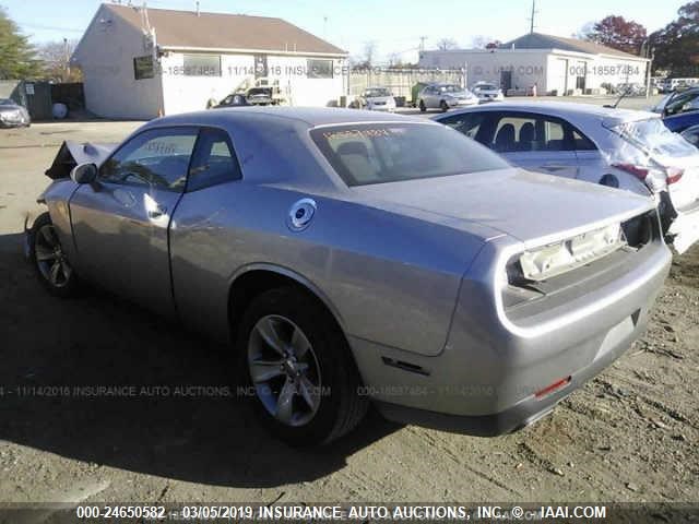 2C3CDZAG4GH236677 - 2016 DODGE CHALLENGER SXT GRAY photo 3