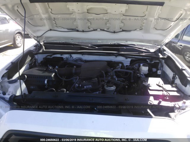 5TFRX5GN2GX072661 - 2016 TOYOTA TACOMA ACCESS CAB/SR/SR5 თეთრი ფოტო 10