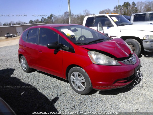 JHMGE8G20AC008569 - 2010 HONDA FIT RED photo 1