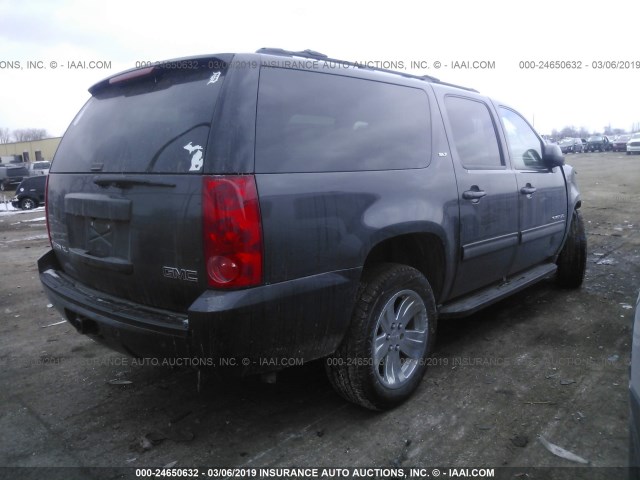 1GKUKKE35AR285550 - 2010 GMC YUKON XL K1500 SLT GRAY photo 4