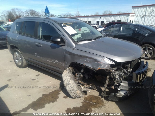 1C4NJDBB9GD626982 - 2016 JEEP COMPASS SPORT SILVER photo 1