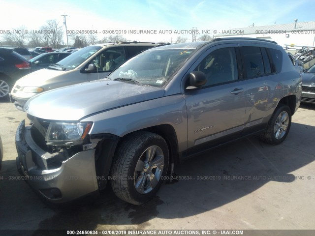 1C4NJDBB9GD626982 - 2016 JEEP COMPASS SPORT SILVER photo 2