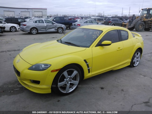 JM1FE17N640123455 - 2004 MAZDA RX8 YELLOW photo 2