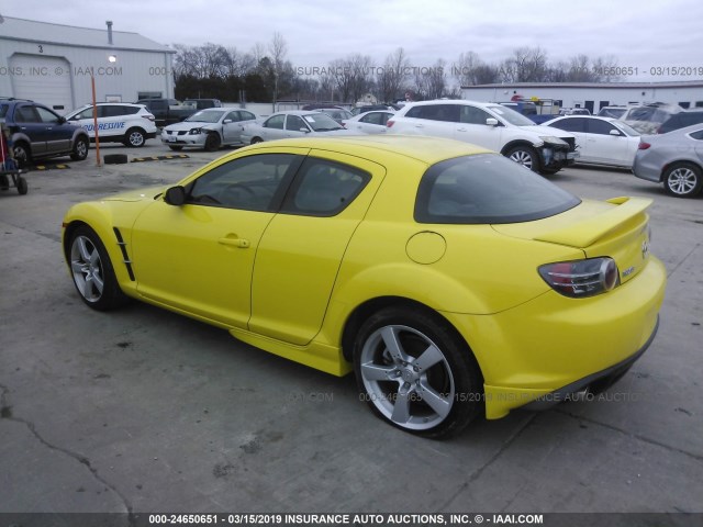 JM1FE17N640123455 - 2004 MAZDA RX8 YELLOW photo 3