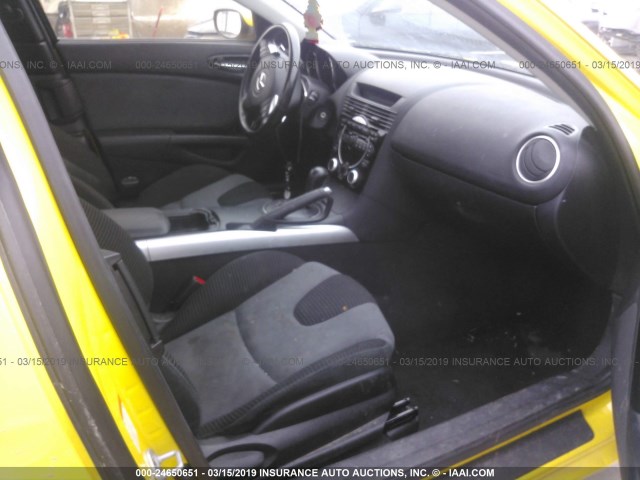 JM1FE17N640123455 - 2004 MAZDA RX8 YELLOW photo 5