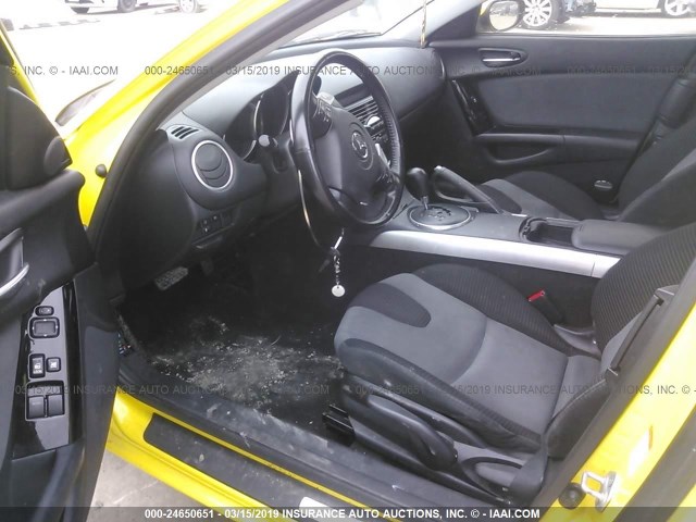 JM1FE17N640123455 - 2004 MAZDA RX8 YELLOW photo 7