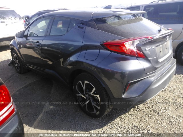 JTNKHMBX4J1003493 - 2018 TOYOTA C-HR XLE/XLE PREMIUM GRAY photo 3