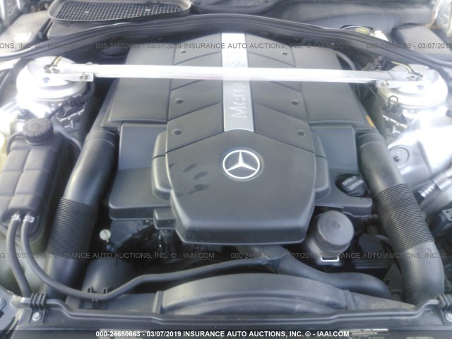 WDBNG70J51A150053 - 2001 MERCEDES-BENZ S 430 SILVER photo 10