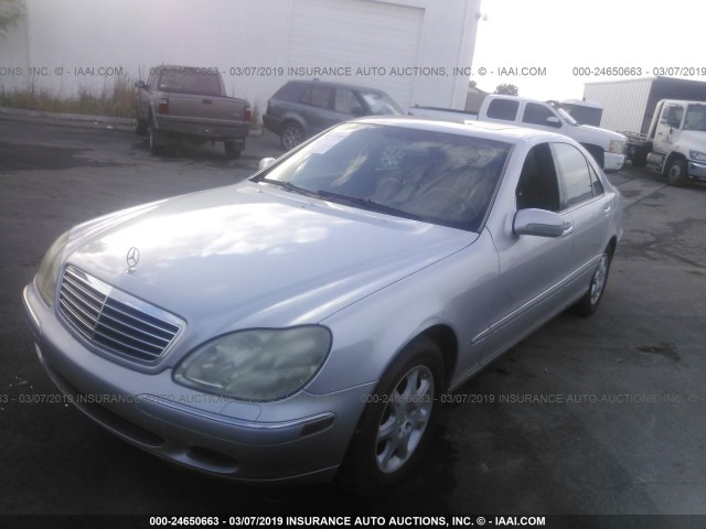 WDBNG70J51A150053 - 2001 MERCEDES-BENZ S 430 SILVER photo 2