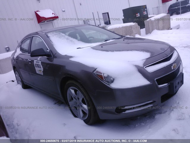 1G1ZA5EU9CF311627 - 2012 CHEVROLET MALIBU LS GRAY photo 1
