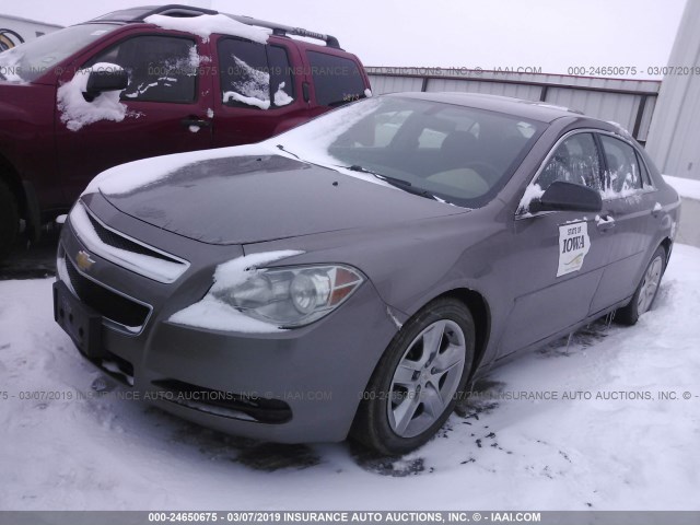 1G1ZA5EU9CF311627 - 2012 CHEVROLET MALIBU LS GRAY photo 2