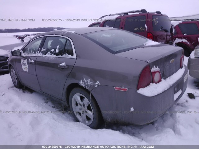 1G1ZA5EU9CF311627 - 2012 CHEVROLET MALIBU LS GRAY photo 3