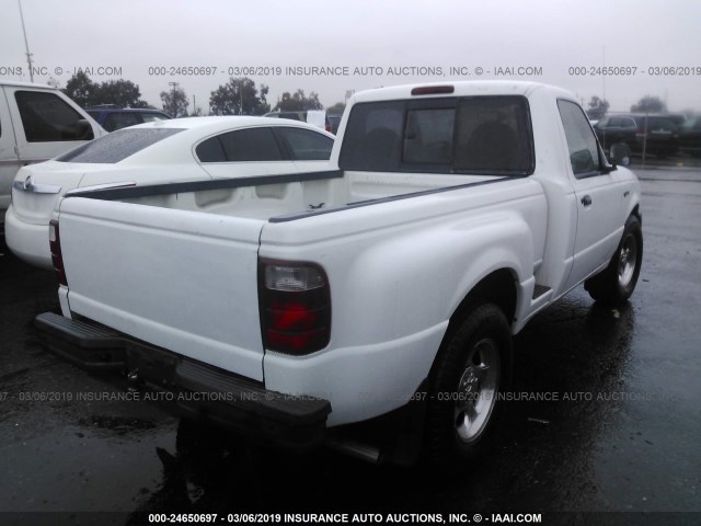 1FTYR10U12PA62373 - 2002 FORD RANGER WHITE photo 4