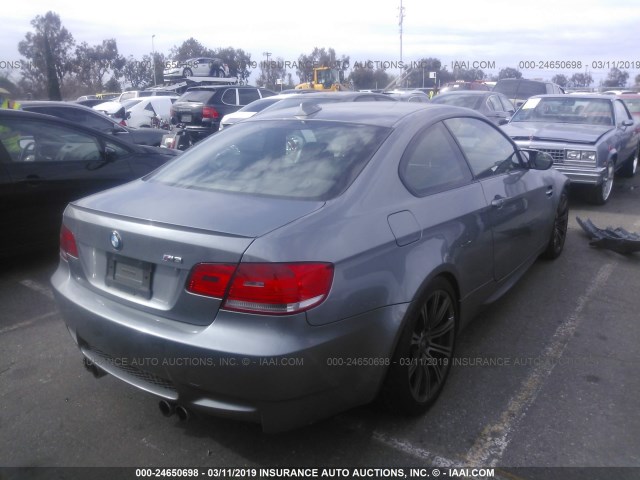 WBSWD93509P361543 - 2009 BMW M3 GRAY photo 4