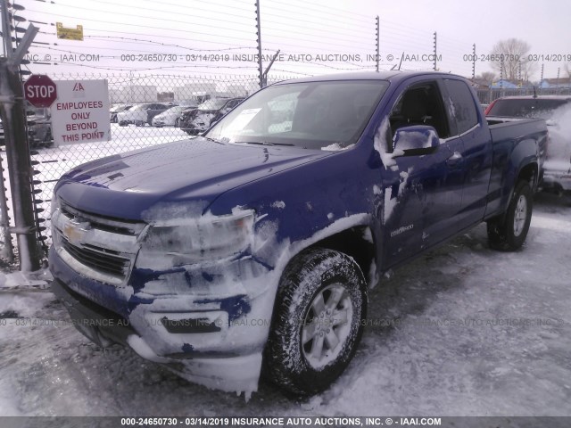 1GCHTBEN0H1263380 - 2017 CHEVROLET COLORADO BLUE photo 2