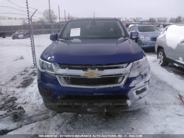 1GCHTBEN0H1263380 - 2017 CHEVROLET COLORADO BLUE photo 6