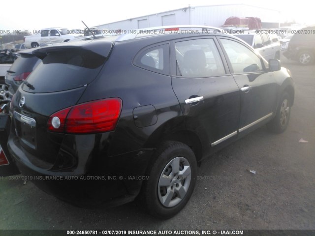 JN8AS5MT5FW662392 - 2015 NISSAN ROGUE SELECT S BLACK photo 4